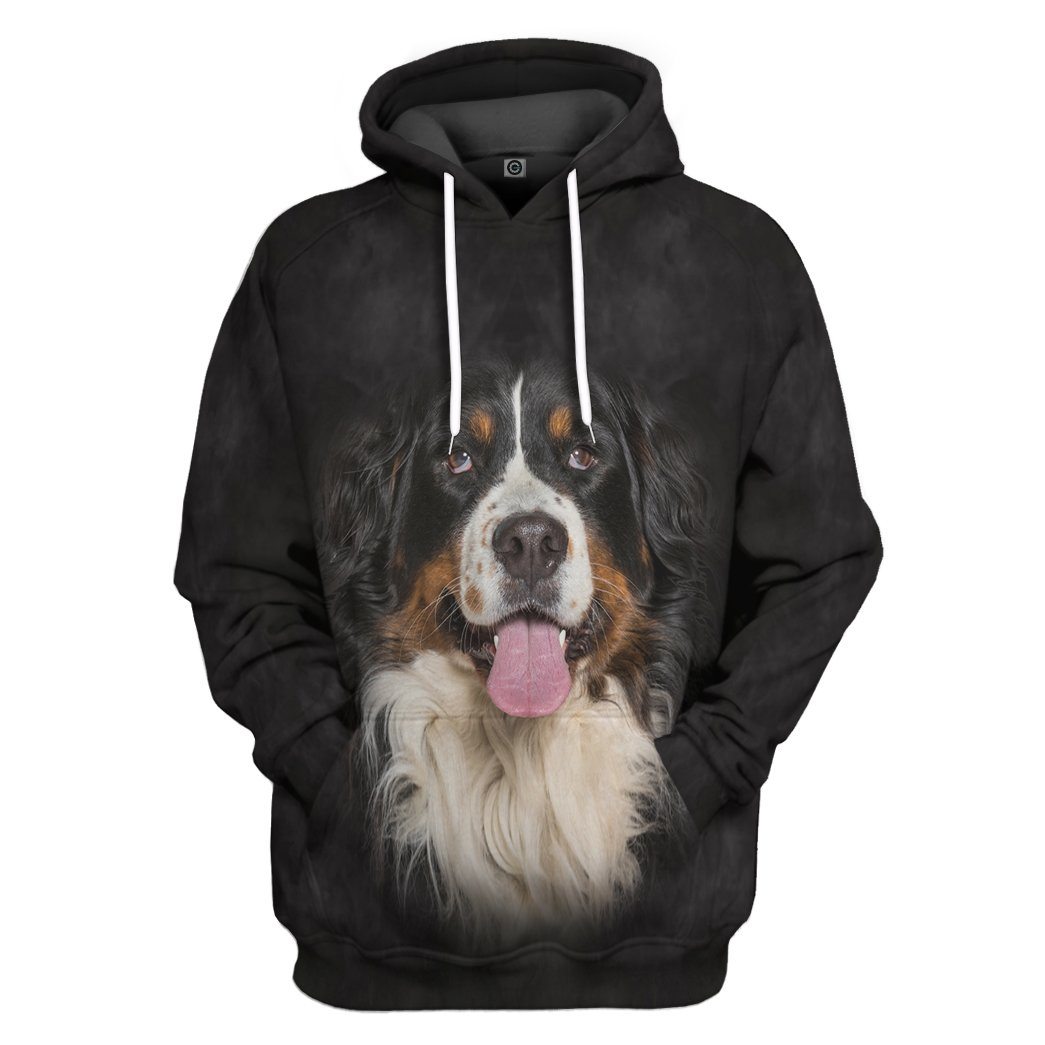 Gearhuman 3D Bernese Mountain Dog Tshirt Hoodie Apparel GV05036 3D Apparel Hoodie S