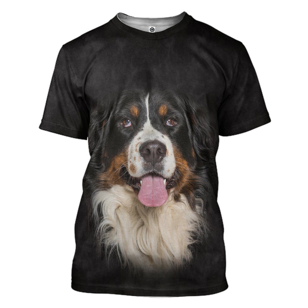 Gearhuman 3D Bernese Mountain Dog Tshirt Hoodie Apparel GV05036 3D Apparel T-Shirt S