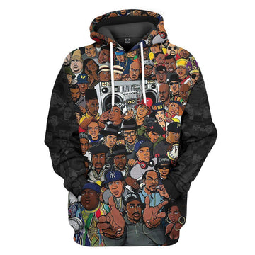 gear rap Gearhumans 3D Best Rapper of Hiphop Custom Hoodie Apparel