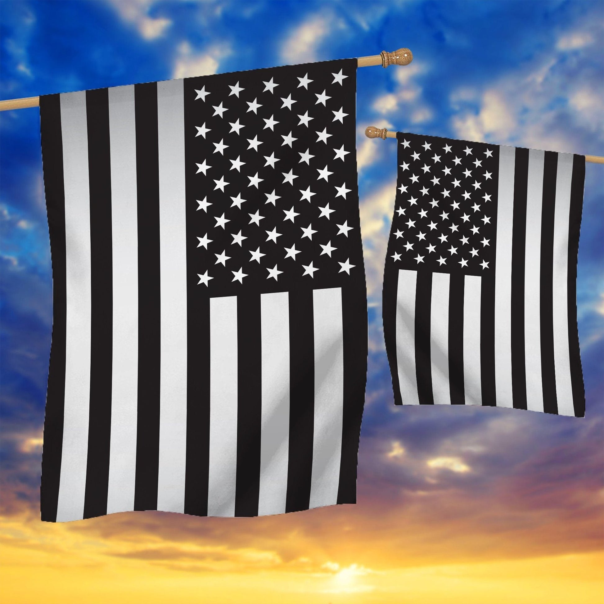 Gearhuman 3D Black American Custom Flag GW25062111 House Flag 