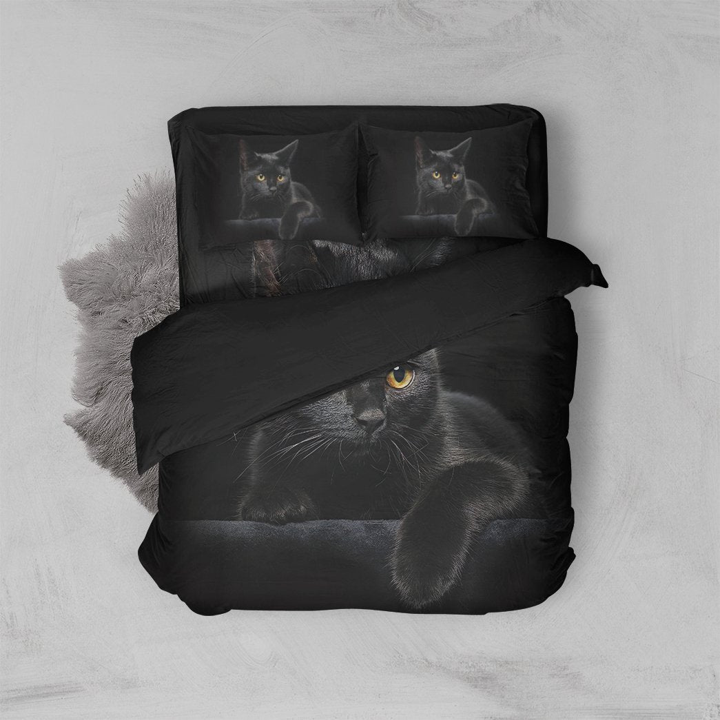 Gearhuman 3D Black Cat Bedding Set GK29126 Combo Bedding Bedding Set Twin 3PCS 