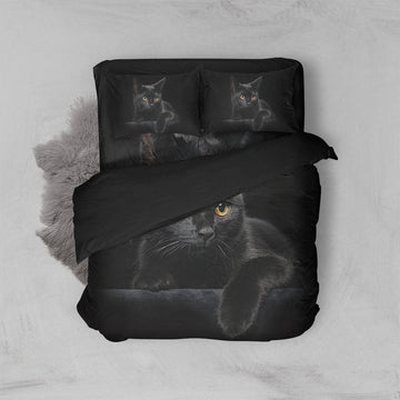 Gearhuman 3D Black Cat Bedding Set GK29126 Combo Bedding Bedding Set Twin 3PCS 