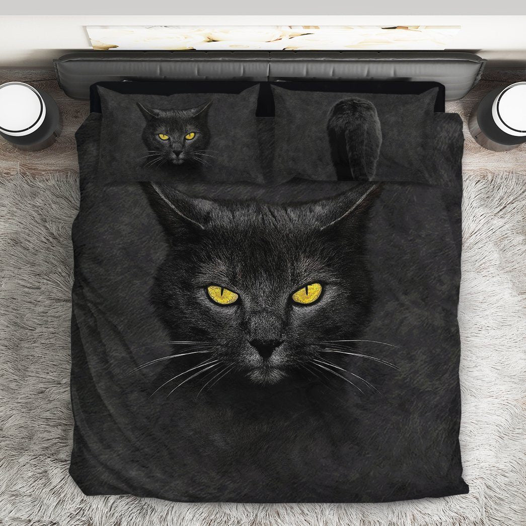 Gearhuman 3D Black Cat Custom Bedding Set GB181112 Bedding Set 
