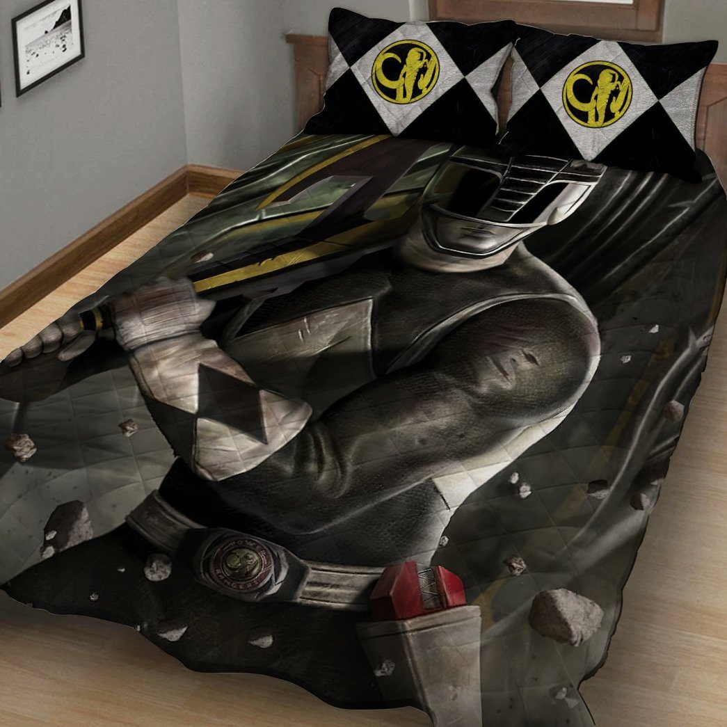 Gearhuman 3D Black Power Ranger Custom Quilt Set GW13015 Quilt Set 