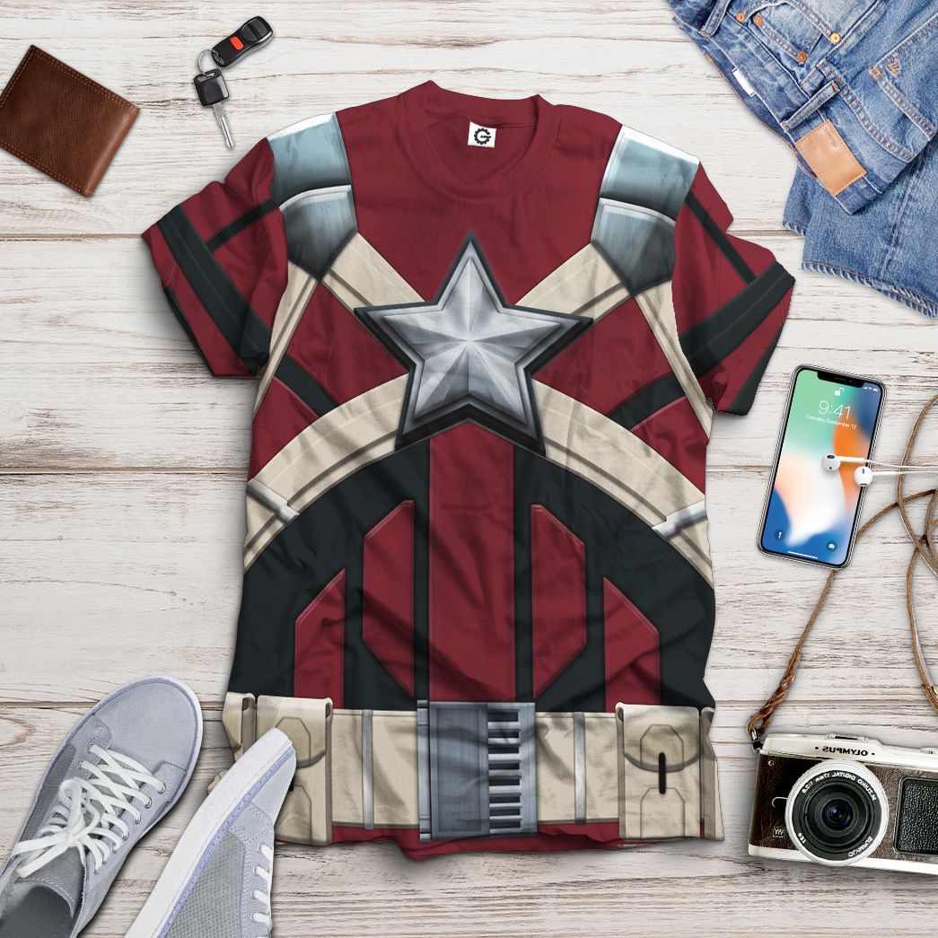 Gearhumans 3D Black Widow Red Guardian Custom Tshirt Hoodie Apparel