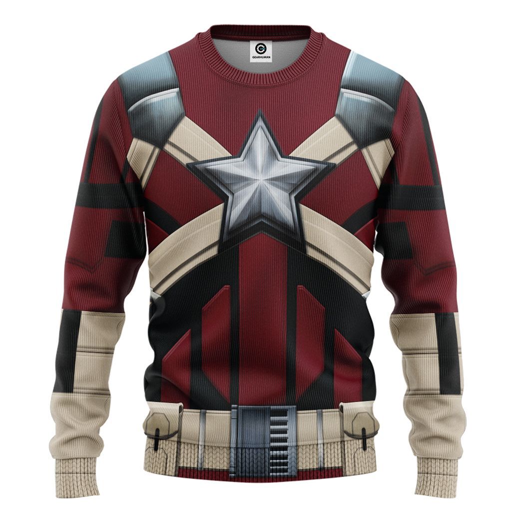Gearhuman 3D Black Widow Red Guardian Custom Tshirt Hoodie Apparel CW17124 3D Apparel Long Sleeve S 