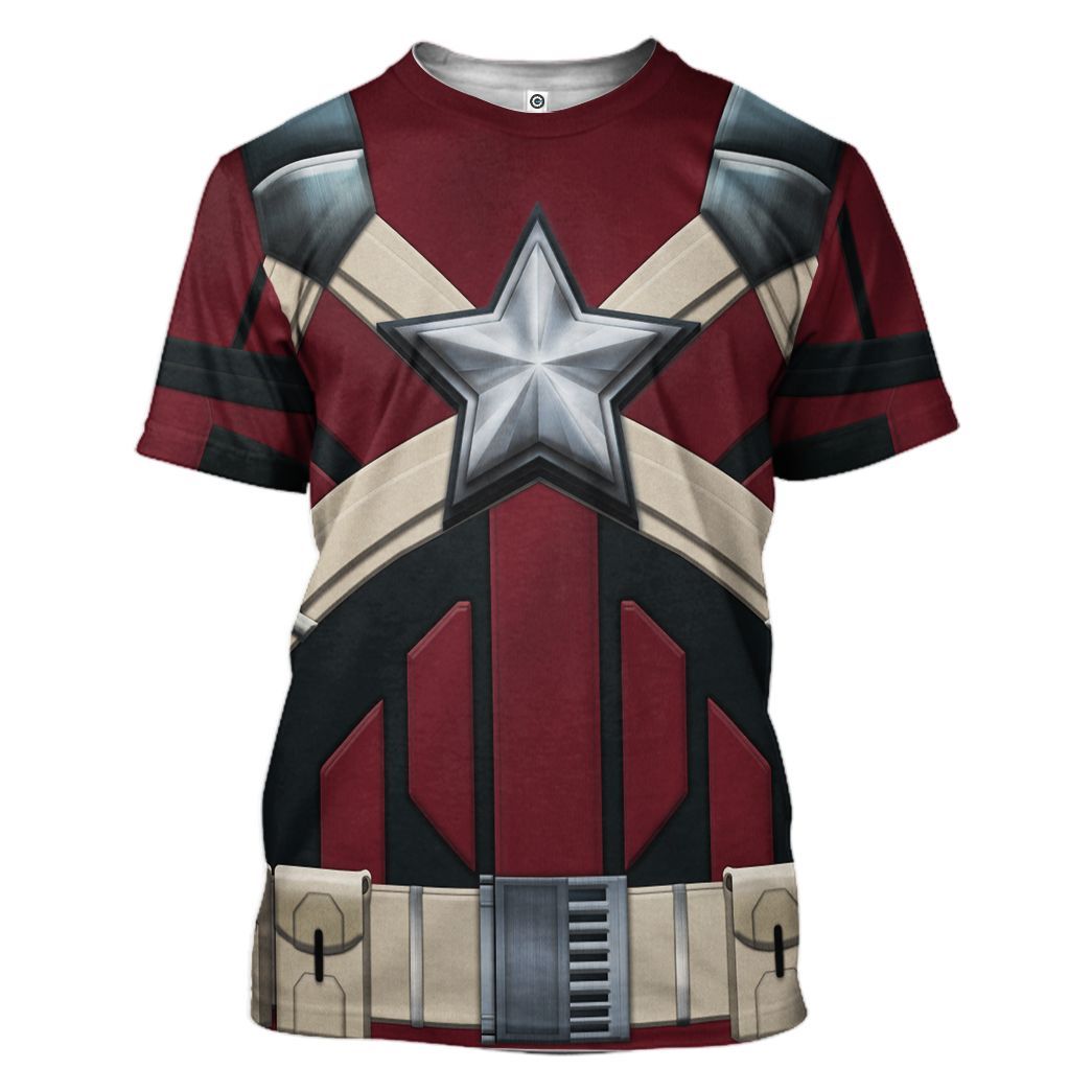 Gearhuman 3D Black Widow Red Guardian Custom Tshirt Hoodie Apparel CW17124 3D Apparel T-Shirt S 