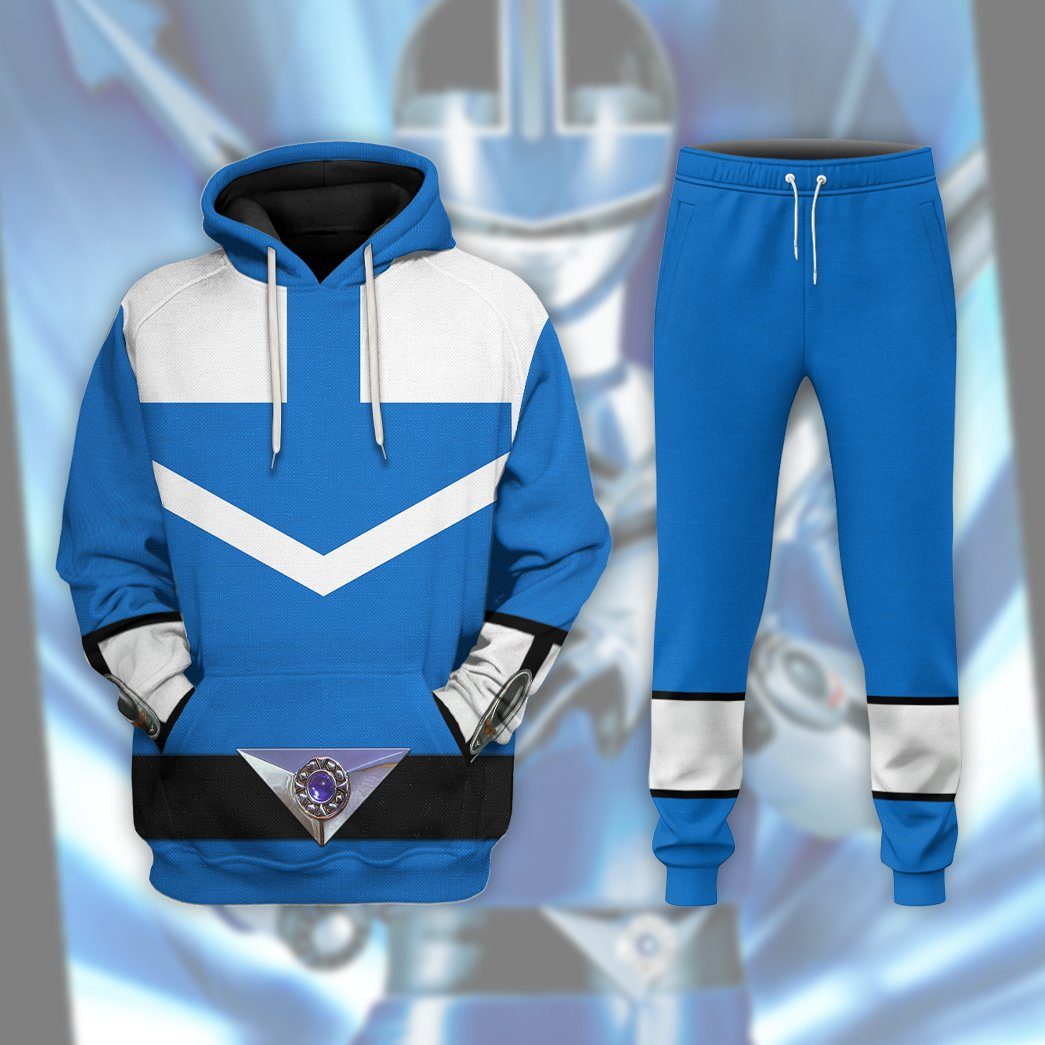 Gearhuman 3D Blue Power Rangers Time Force Sweatpants GB15016 Sweatpants 
