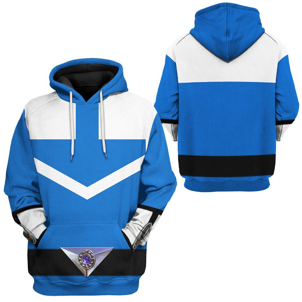 Gearhuman 3D Blue Power Rangers Time Force Tshirt Hoodie Apparel GB15015 3D Apparel 