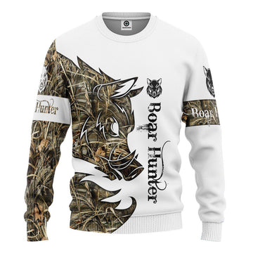 Gearhumans 3D Boar Hunter Custom Tshirt Hoodie Apparel