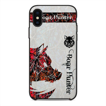 Gearhumans 3D Boar Hunter Red Custom Phone Case