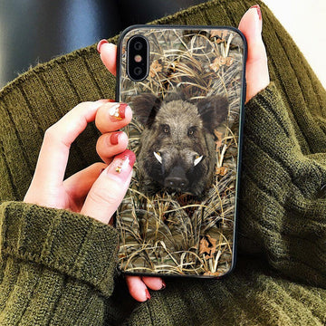 Gearhumans 3D Boar Hunting Custom Phone Case