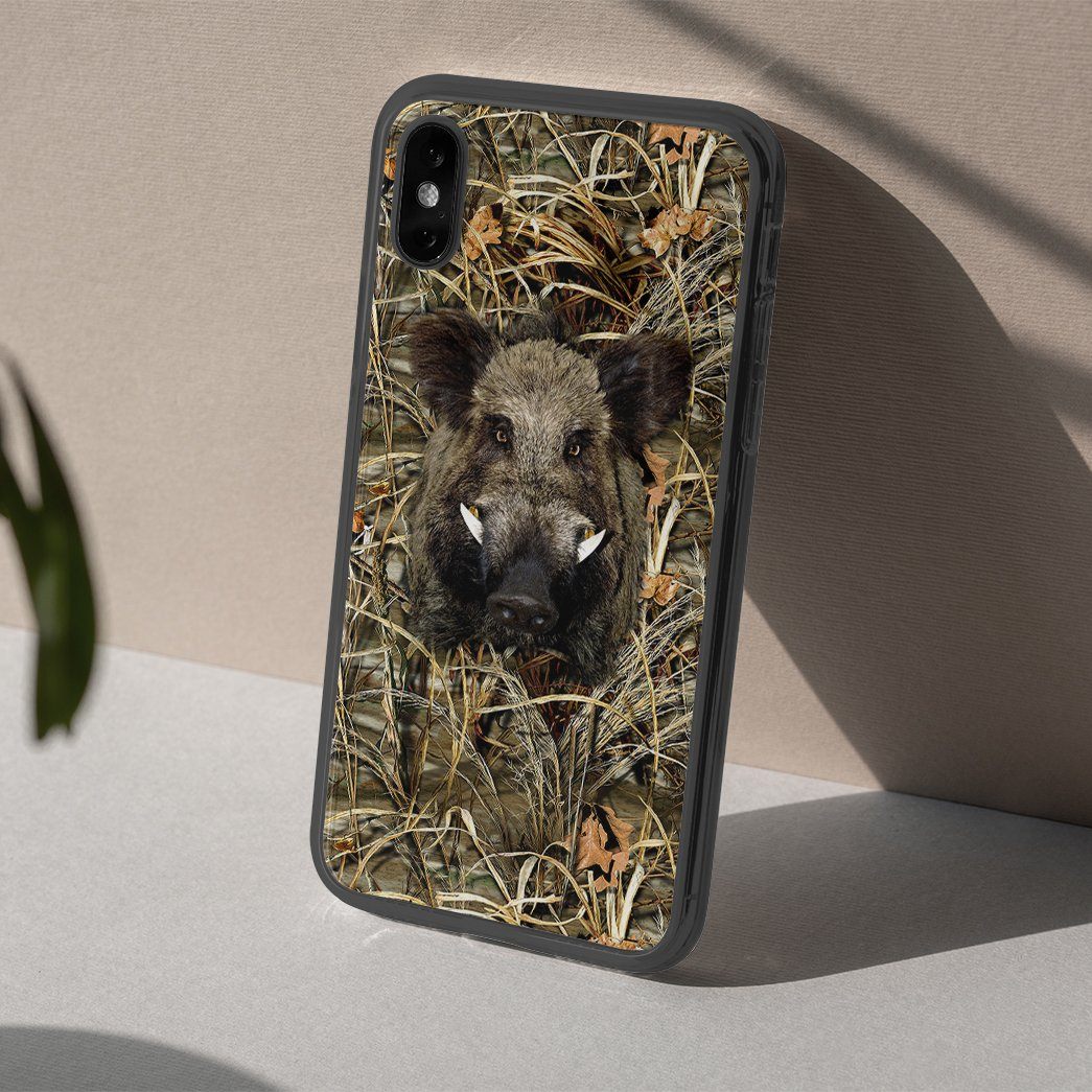 Gearhumans 3D Boar Hunting Custom Phone Case Gearhumans 3D Boar Hunting Custom Phone Case