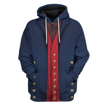 Gearhumans 3D Bosuns Mate 1806 Napoleonic Wars British Navy Custom Hoodie Apparel