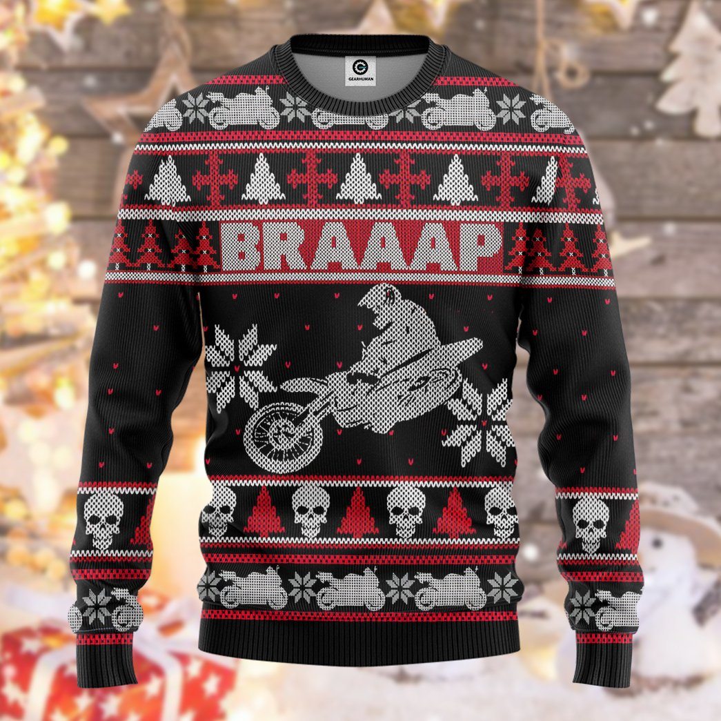 Dirt bike clearance christmas sweater