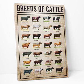 Gearhumans 3D Breeds Of Cattle Canvas