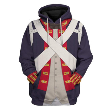 Gearhumans 3D British Foot Artillery Custom Hoodie Apparel