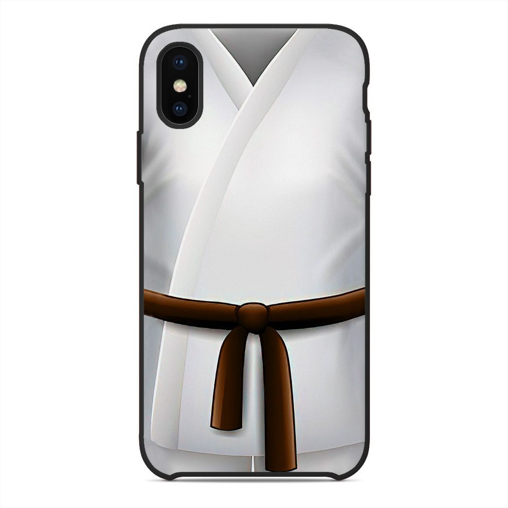 Gearhuman 3D Brown Karate Belt Phone Case ZK1706213 Glass Phone Case Iphone X 