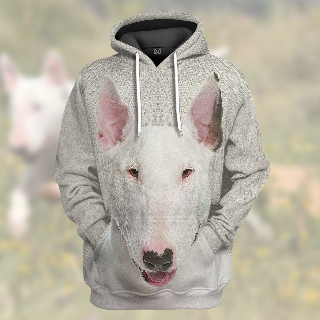 Sweatshirt Bull Terrier - T-shirt à Manches Longues Motif Chien - Homme, Femme, Enfant - Coupe Classique, 241g