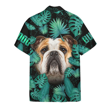 Gearhuman 3D Bulldog Hawaii Shirt