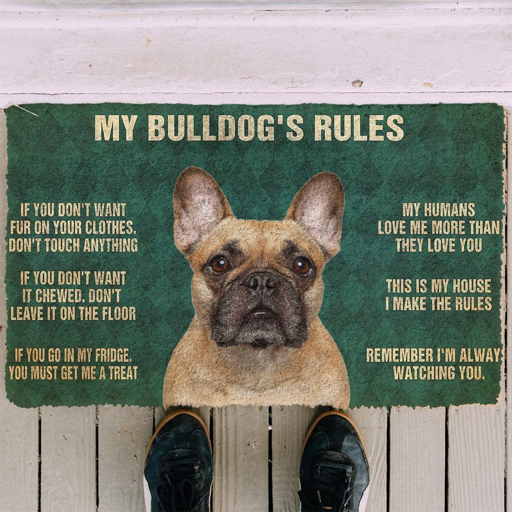 Gearhuman 3D Bulldog's Rules Doormat GK250123 Doormat