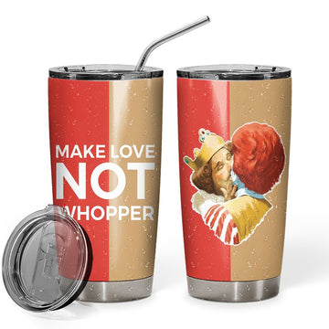 Gearhumans 3D Burger King Gets Passionate With McDonaldŸ??s Custom Design Vacuum Insulated Tumbler