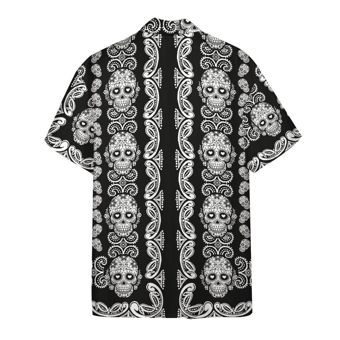 Gearhuman 3D Calavera Hawaii Shirt ZK1506211 Short Sleeve Shirt 
