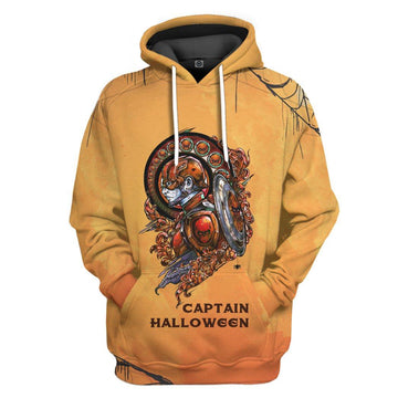 Gearhumans 3D Captain Halloween Custom Hoodie Apparel