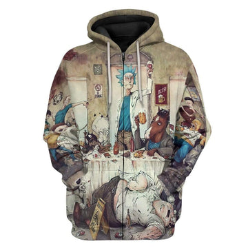 Gearhumans 3D Cartoon Multiverse Custom Hoodie Apparel