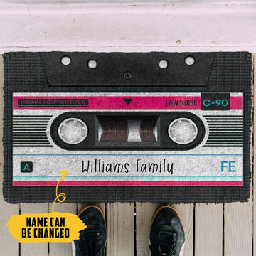 Gearhuman 3D Cassette Tape Custom Name Doormat ZK1106213 Doormat 