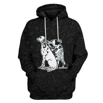 Gearhumans 3D Cat Tattoo Custom Tshirt Hoodie Apparel