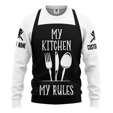 Gearhumans 3D Chef Rules Custom Name Tshirt Hoodie Apparel