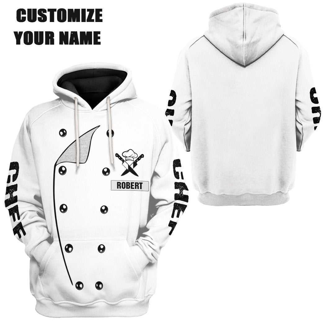 Gearhuman 3D Chef Uniform Custom Name Tshirt Hoodie Apparel GB26016 3D Apparel
