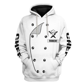 Gearhuman 3D Chef Uniform Custom Name Tshirt Hoodie Apparel GB26016 3D Apparel Hoodie S
