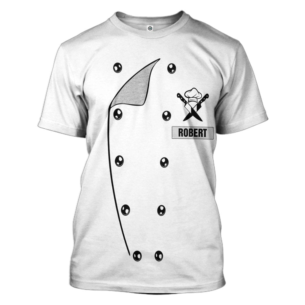 Gearhuman 3D Chef Uniform Custom Name Tshirt Hoodie Apparel GB26016 3D Apparel T-Shirt S