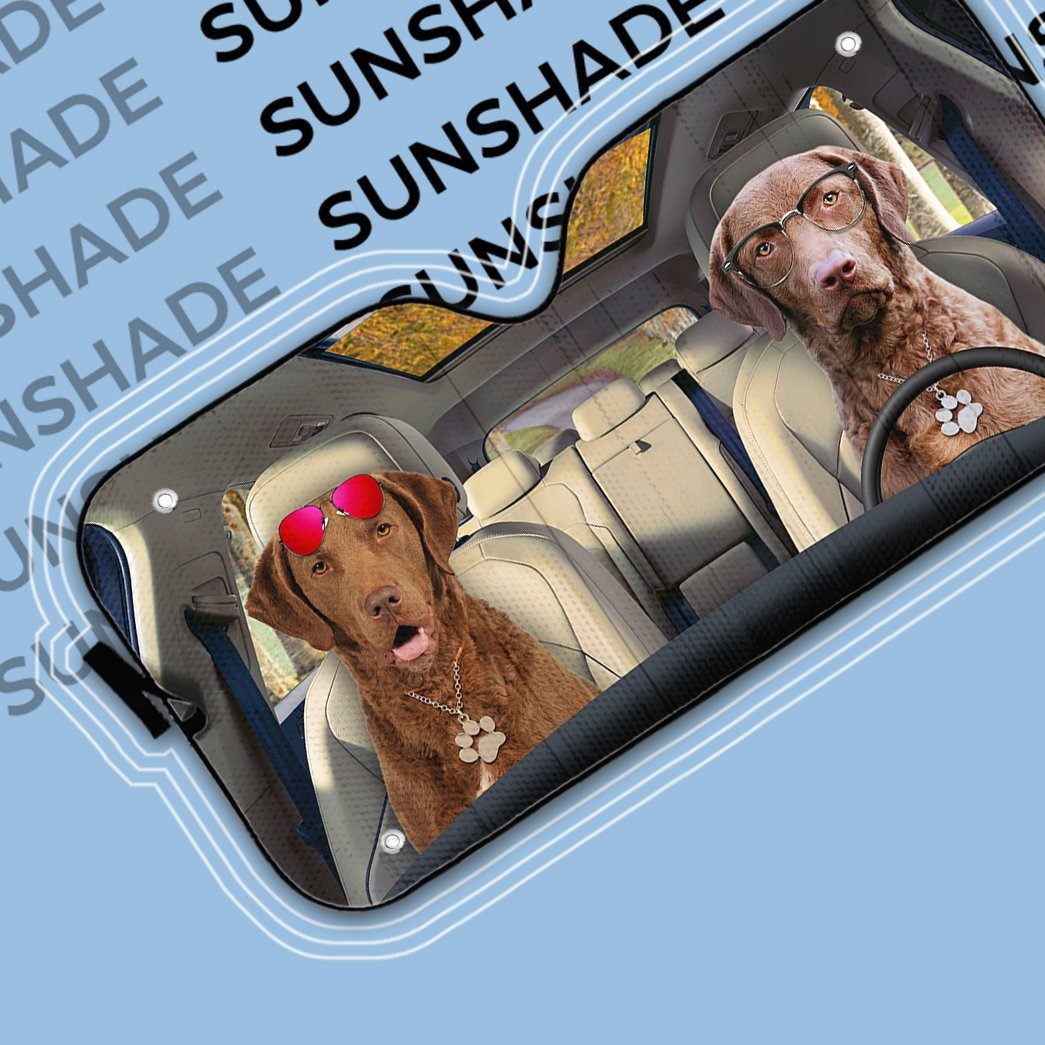 Gearhuman 3D Chesapeake Bay Retriever Dog Auto Car Sunshade GV010311 Auto Sunshade