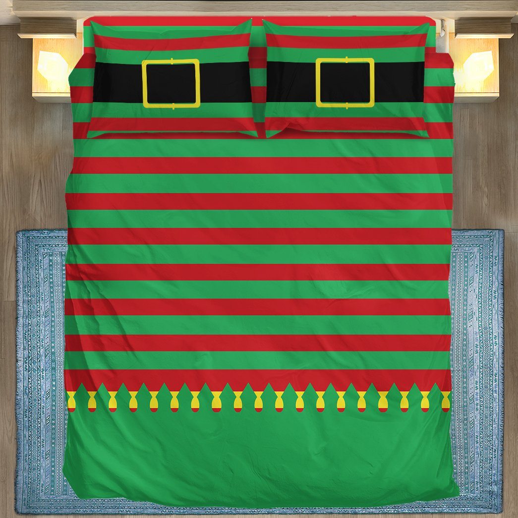 Gearhuman 3D Christmas Elf Outfit Custom Bedding Set GC06116 Bedding Set Twin 3PCS 