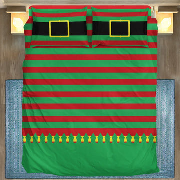 Gearhuman 3D Christmas Elf Outfit Custom Bedding Set GC06116 Bedding Set Twin 3PCS 