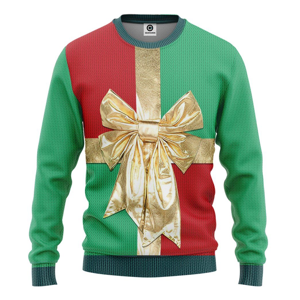 Gearhuman 3D Christmas Gift Box Custom Sweatshirt Apparel GC06102 Sweatshirt Sweatshirt S 