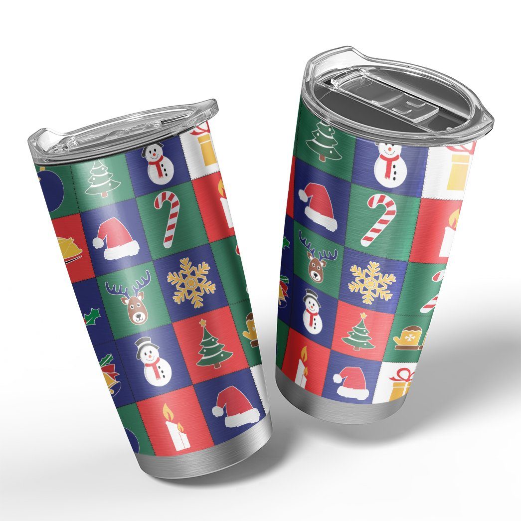 Gearhuman 3D Christmas Icon Design Vacuum Insulated Tumbler GJ07103 Tumbler 