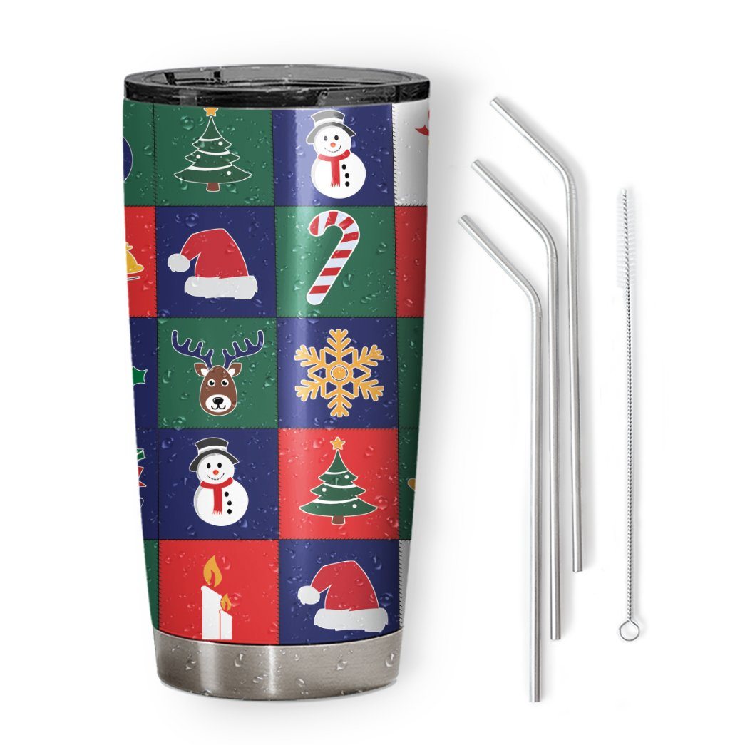 Gearhuman 3D Christmas Icon Design Vacuum Insulated Tumbler GJ07103 Tumbler 