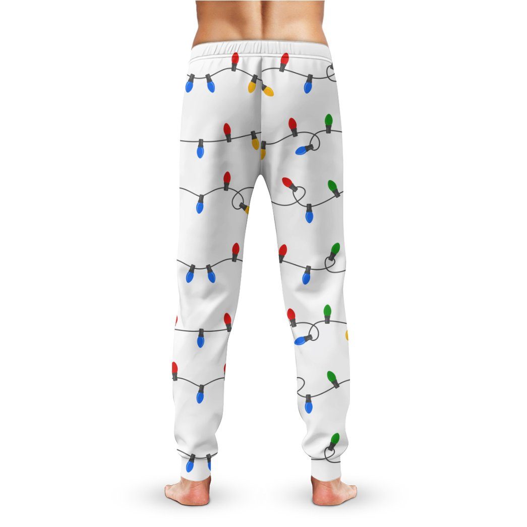Gearhuman 3D Christmas Light Pants Custom Sweatpants Apparel GC06117 Sweatpants 