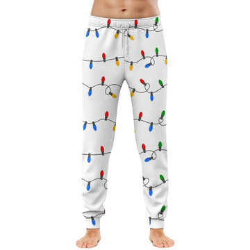 Gearhumans 3D Christmas Light Pants Custom Sweatpants Apparel