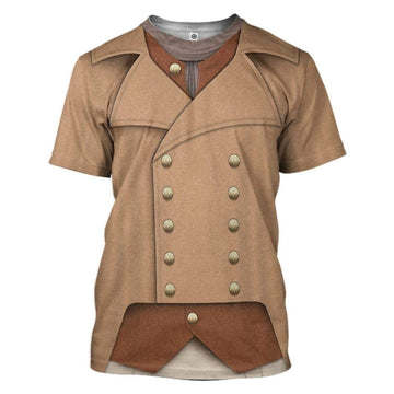 Gearhuman 3D Colonial Militia 1776 Custom Tshirt Apparel GV190810 3D T-shirt T-Shirt S 