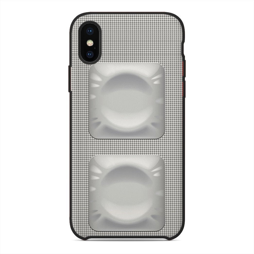 Gearhuman 3D Condom Phone Case ZK0206217 Glass Phone Case Iphone X 