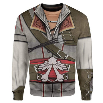 Gearhumans 3D Cosplay Assassin Creed Ezio Auditore Custom T-Shirts Hoodies Apparel