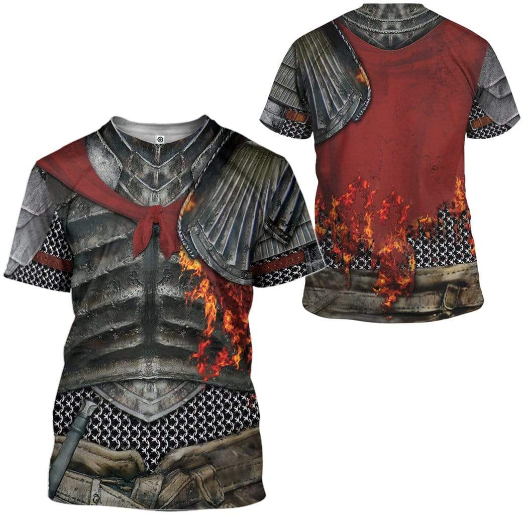 Gearhuman 3D Cosplay Dark Souls Soul Of Cinder Custom T-Shirts Hoodies Apparel CO-DT1102202 3D Custom Fleece Hoodies 