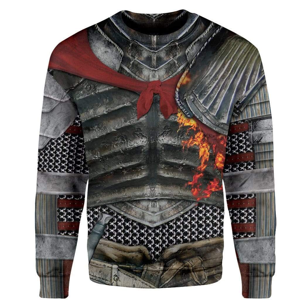 Gearhuman 3D Cosplay Dark Souls Soul Of Cinder Custom T-Shirts Hoodies Apparel CO-DT1102202 3D Custom Fleece Hoodies Long Sleeve S 