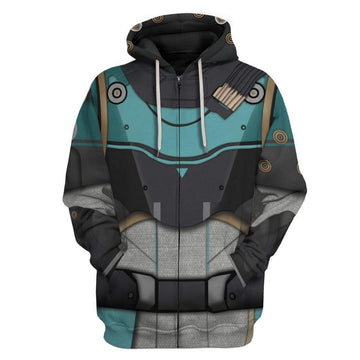 Gearhumans 3D Cosplay Destiny 2 Future Facing Titan Set Custom Hoodies Apparel