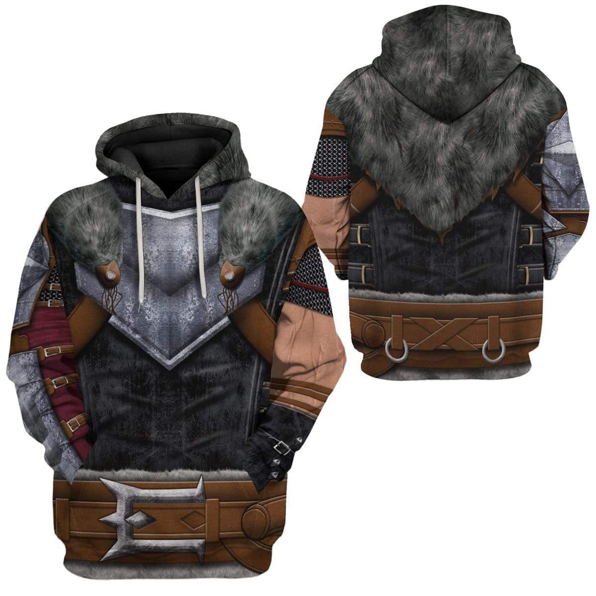 Gearhuman 3D Cosplay Dragon Age Garrett Hawke Custom Fleece Hoodie Apparel GA11031 3D Custom Fleece Hoodies 